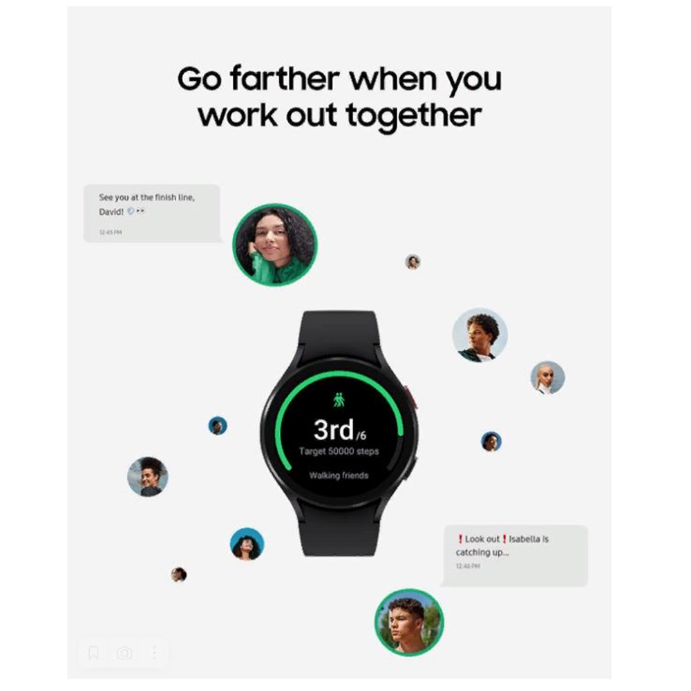 Samsung Galaxy Watch 4 44 mm Bluetooth WLAN SM-R870N - Zertifiziert Überholt - Bild 10 von 47