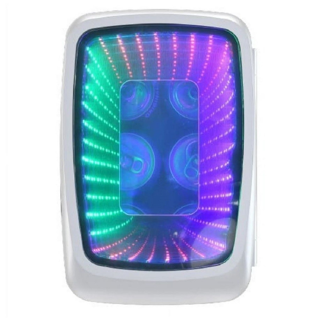 6 CAN MINI FRIDGE LGHT DOOR