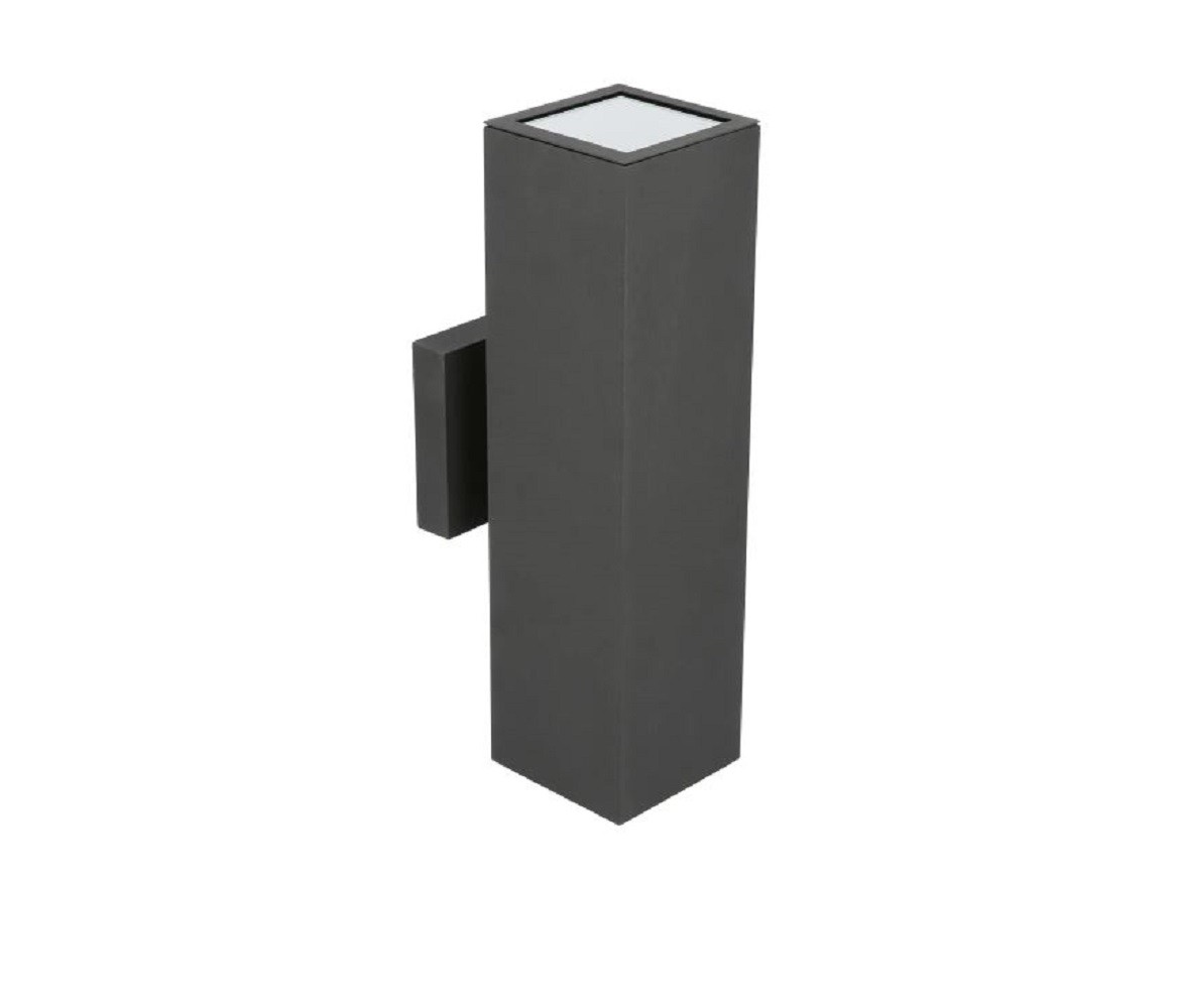 2LT 4IN SQUARE ALUM WALL SCONCE