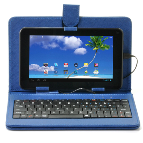 Proscan 7" Tablet w/Case & Kbrd Blue