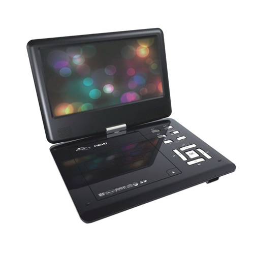 Sylvania 9'' Port DVD Swivel w/ Bag Blk