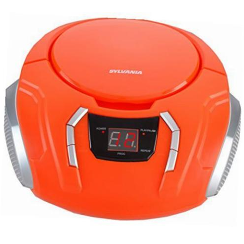 Sylvania SRCD261-C-ORANGE CD Boombox