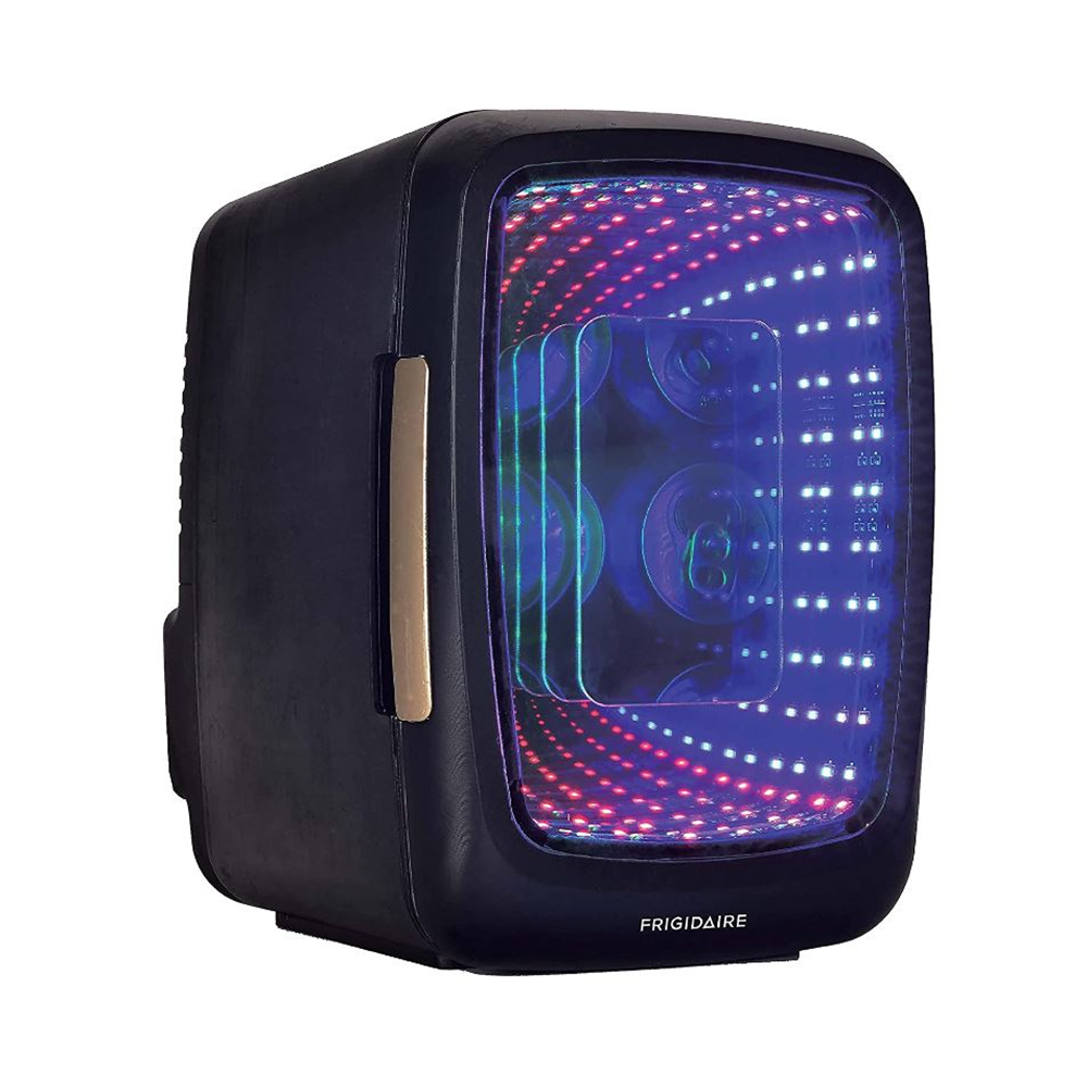 6 CAN MINI FRIDGE W/ LED LIGTH DOOR
