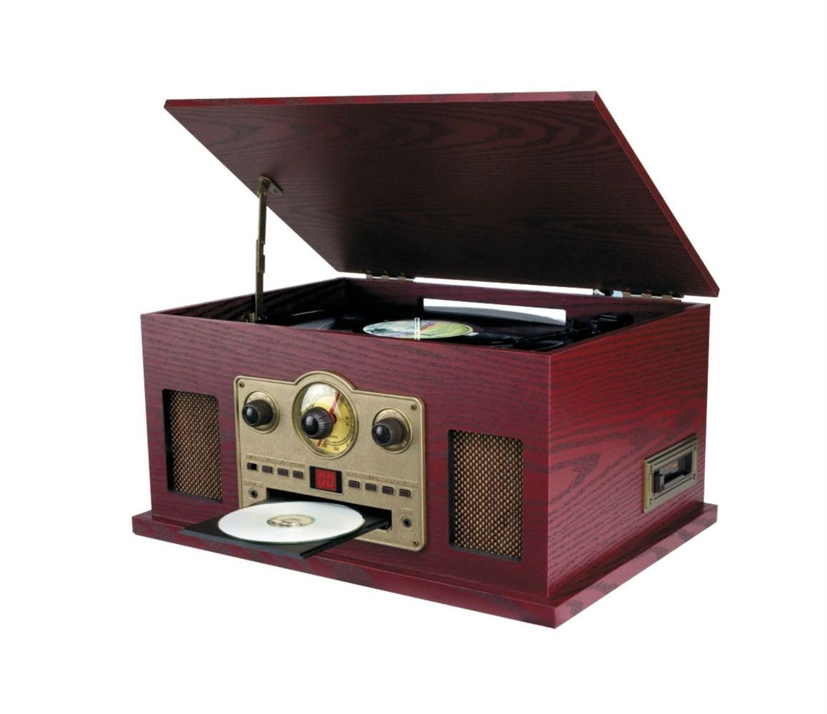 Sylvania 5-In-1 Nostalgic Turntable