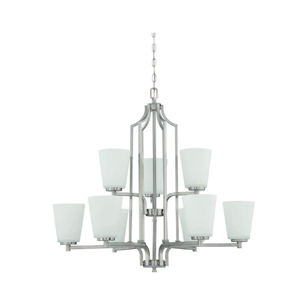 9LT 2 TIER 60W MB BRIGHTON CHANDELIER