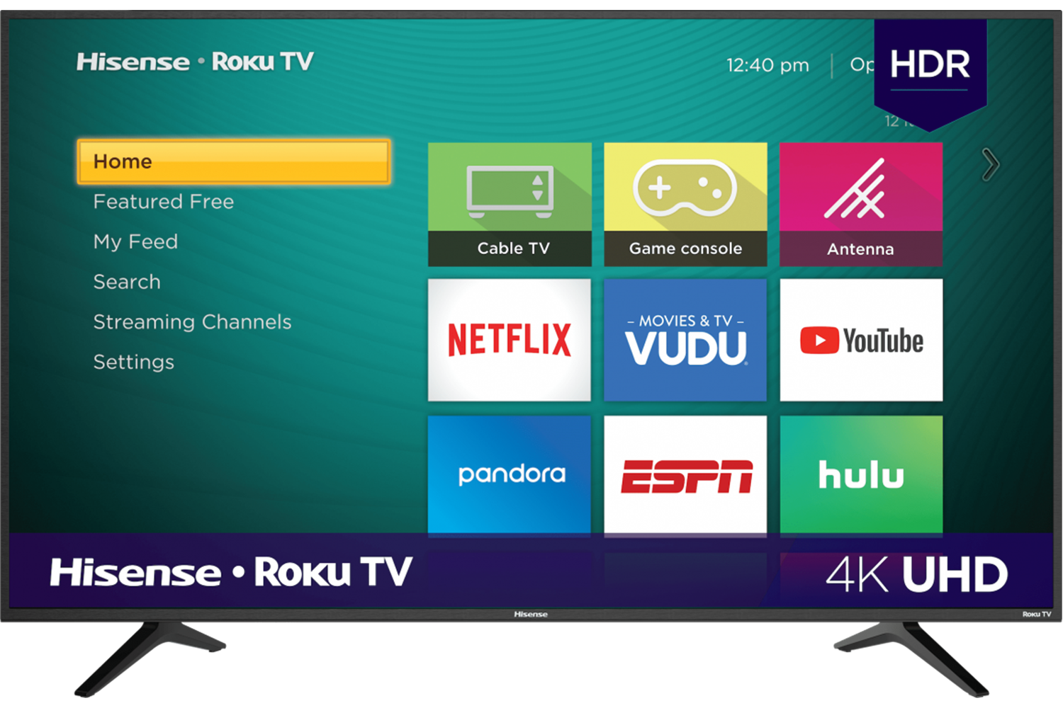 HISENSE 50" 4K UHD ROKU WITH HDR