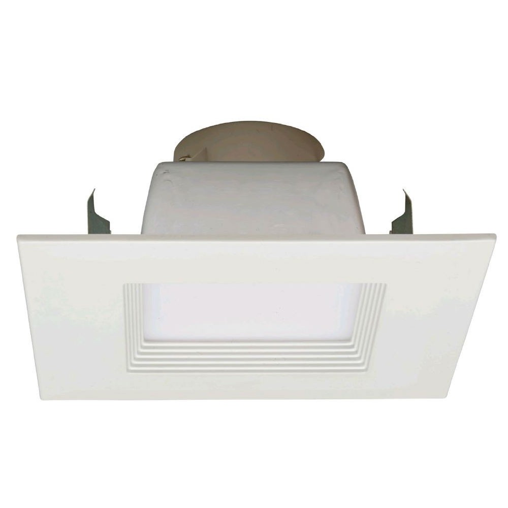 6" Square White Retrofit Fixed Flood