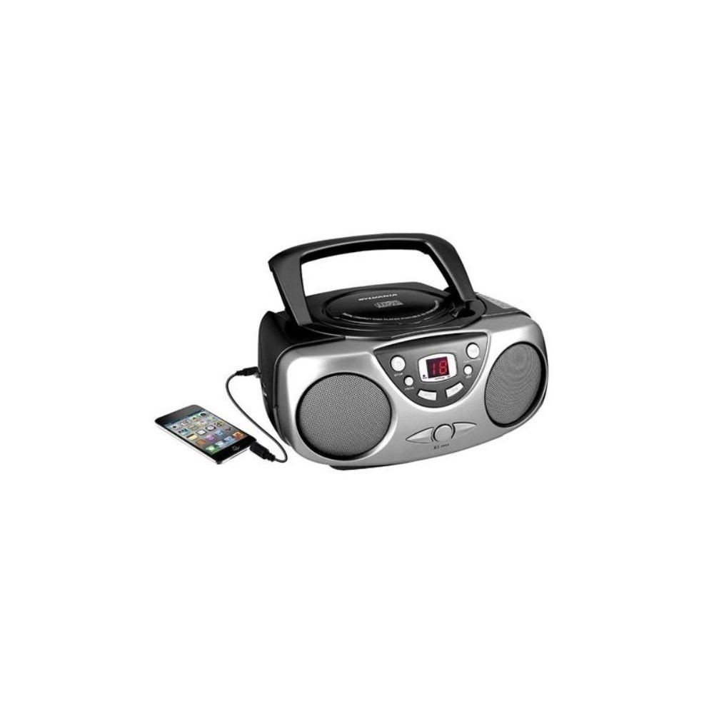 Sylvania SRCD243M-BLACK CD Radio Boombox