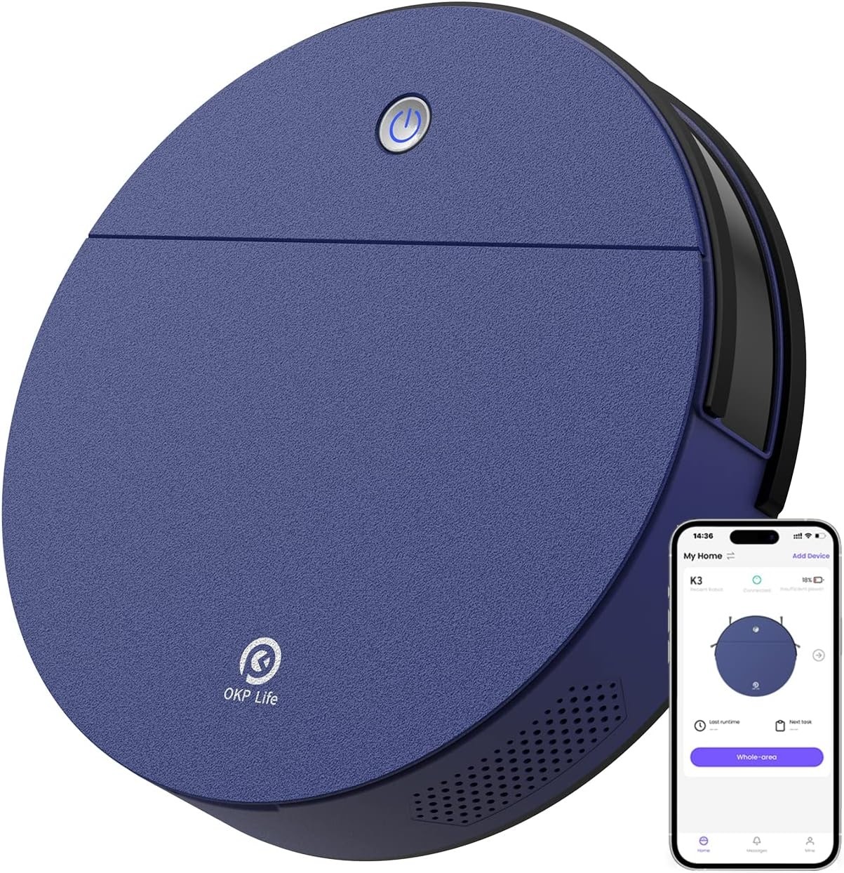 OKP K3 ROBOT VACUUM BLUE