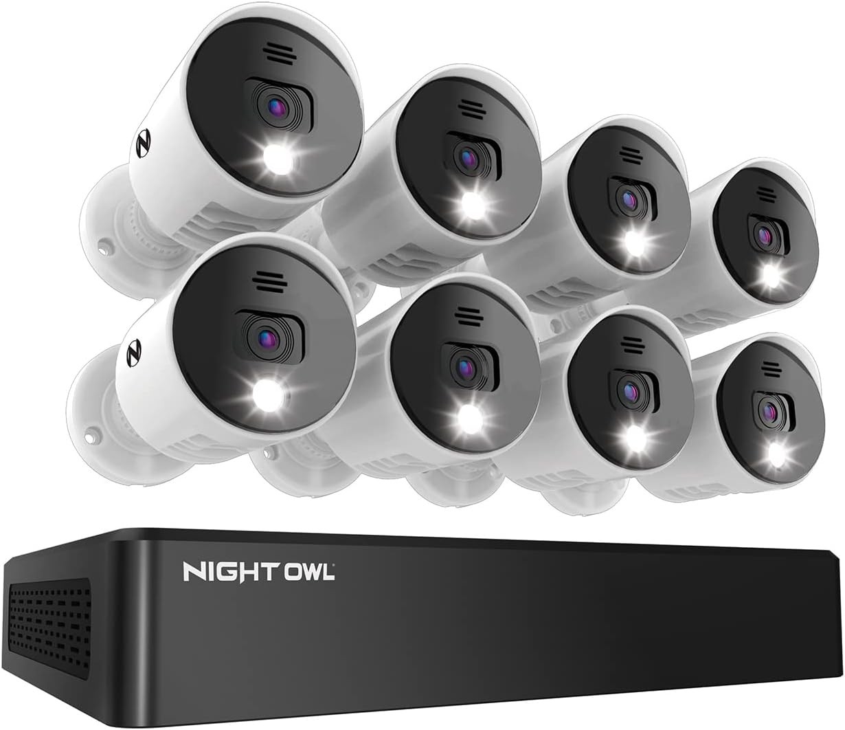 NIGHT OWL 8 CH 4K DVR W/1 TB AND 8 CAM