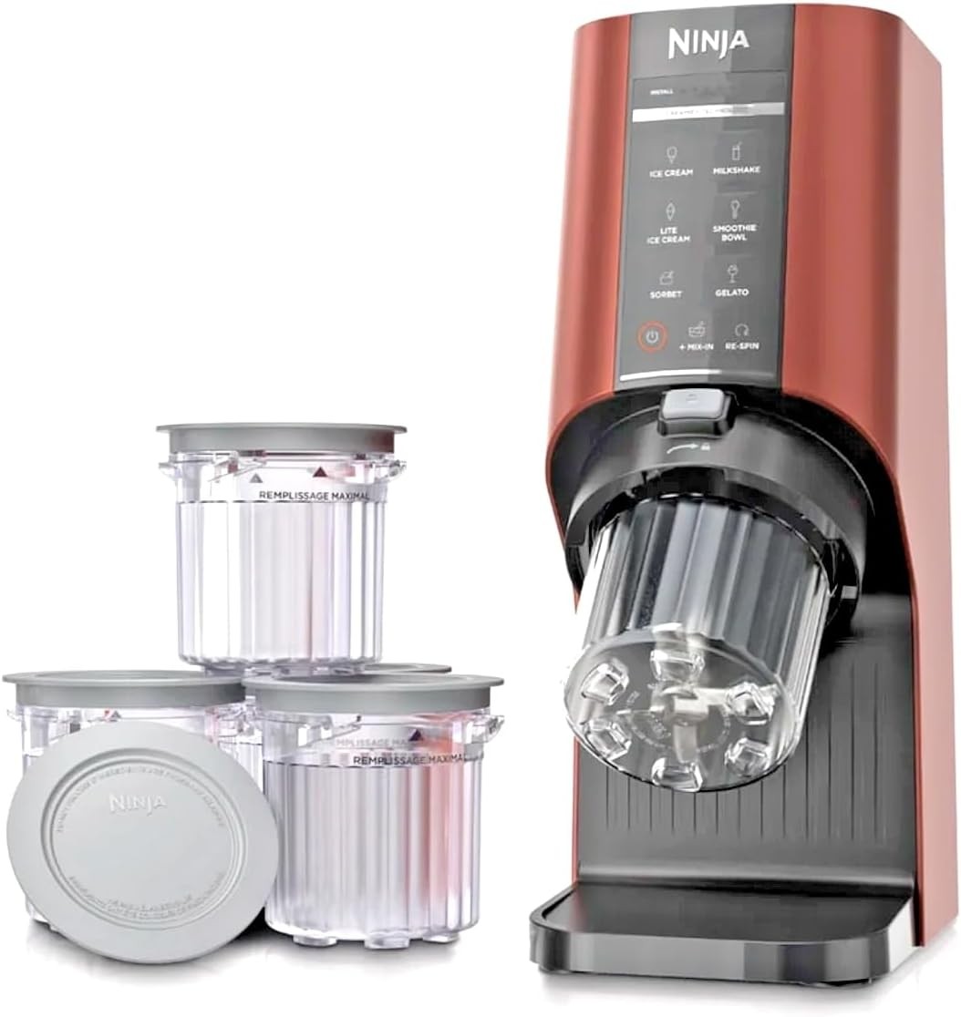 Ninja CREAMi Breeze 7-in-1 Red Cinnamon