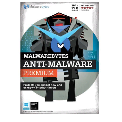 Malwarebytes Premium 2016 3 pcs 1 yr