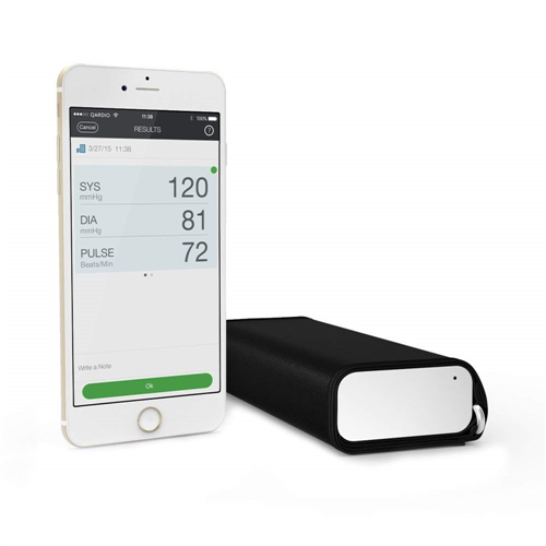 QardioArm Wireless Blood Pressure Monitor: Compact & Portable Digital Upper Arm Cuff - Bluetooth Compatible for Apple & Android Devices, Arctic White (Certified Refurbished)