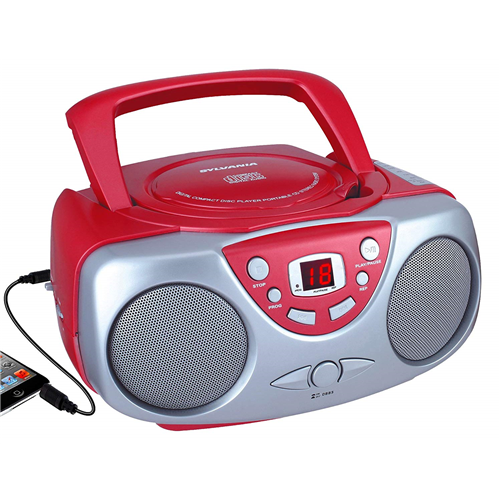 Sylvania SRCD243M-RED Portable Cd Player