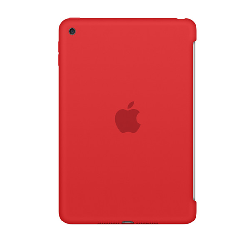 IPAD MINI 4 SILICONE CASE RED