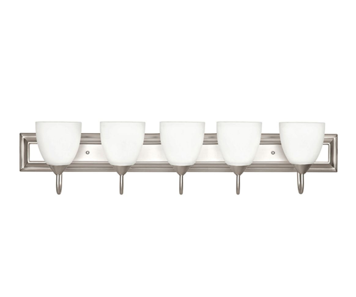 5LT-100W MB SCONCE FRSTD MILK GLS