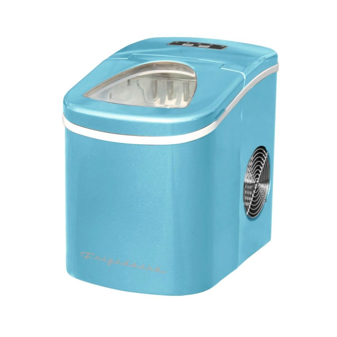 FRIGIDAIRE ICE MAKER 26LB RETRO BLUE