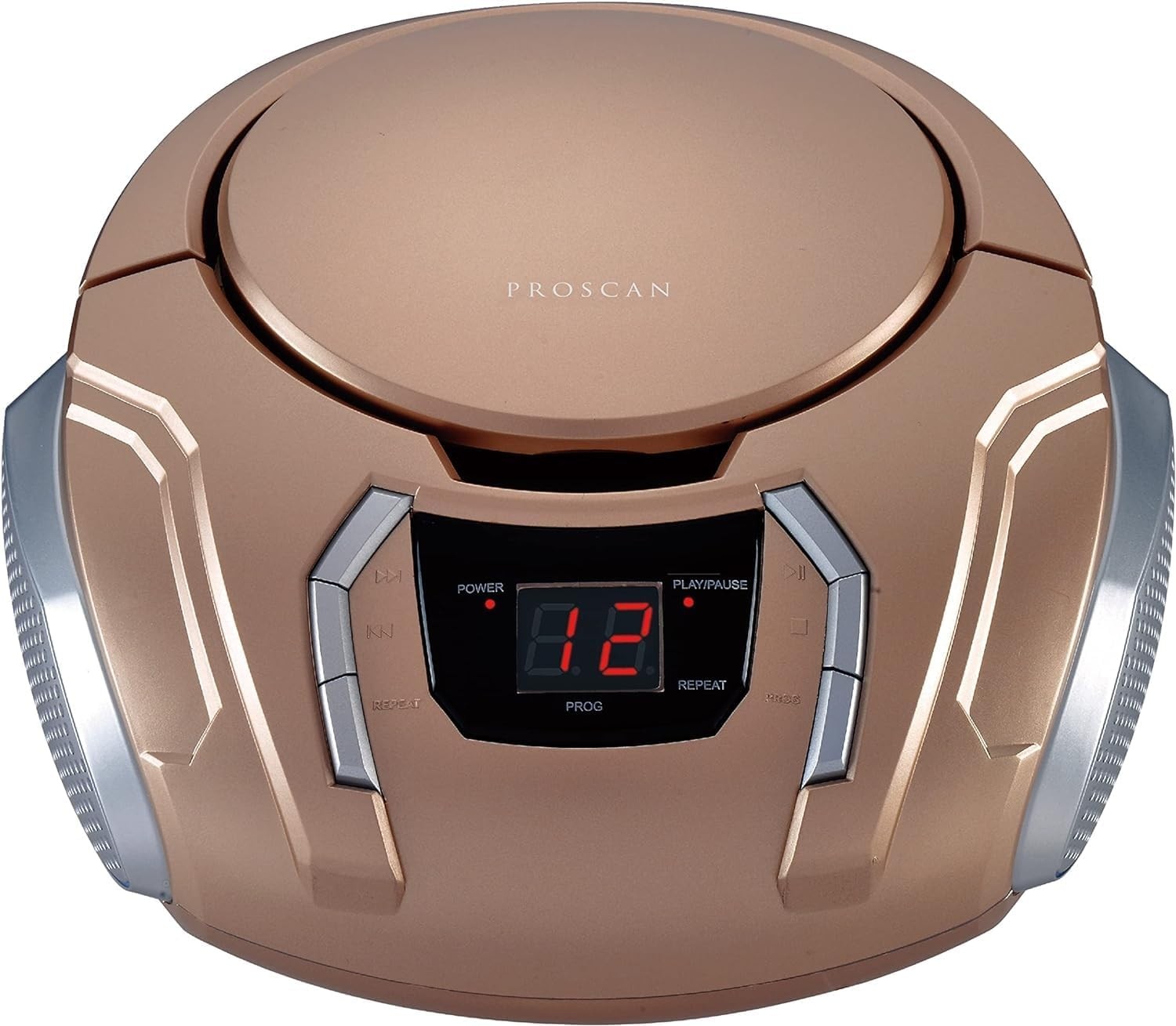 CD BOOMBOX WITH AM/FM RADIO CHAMPAIGNE