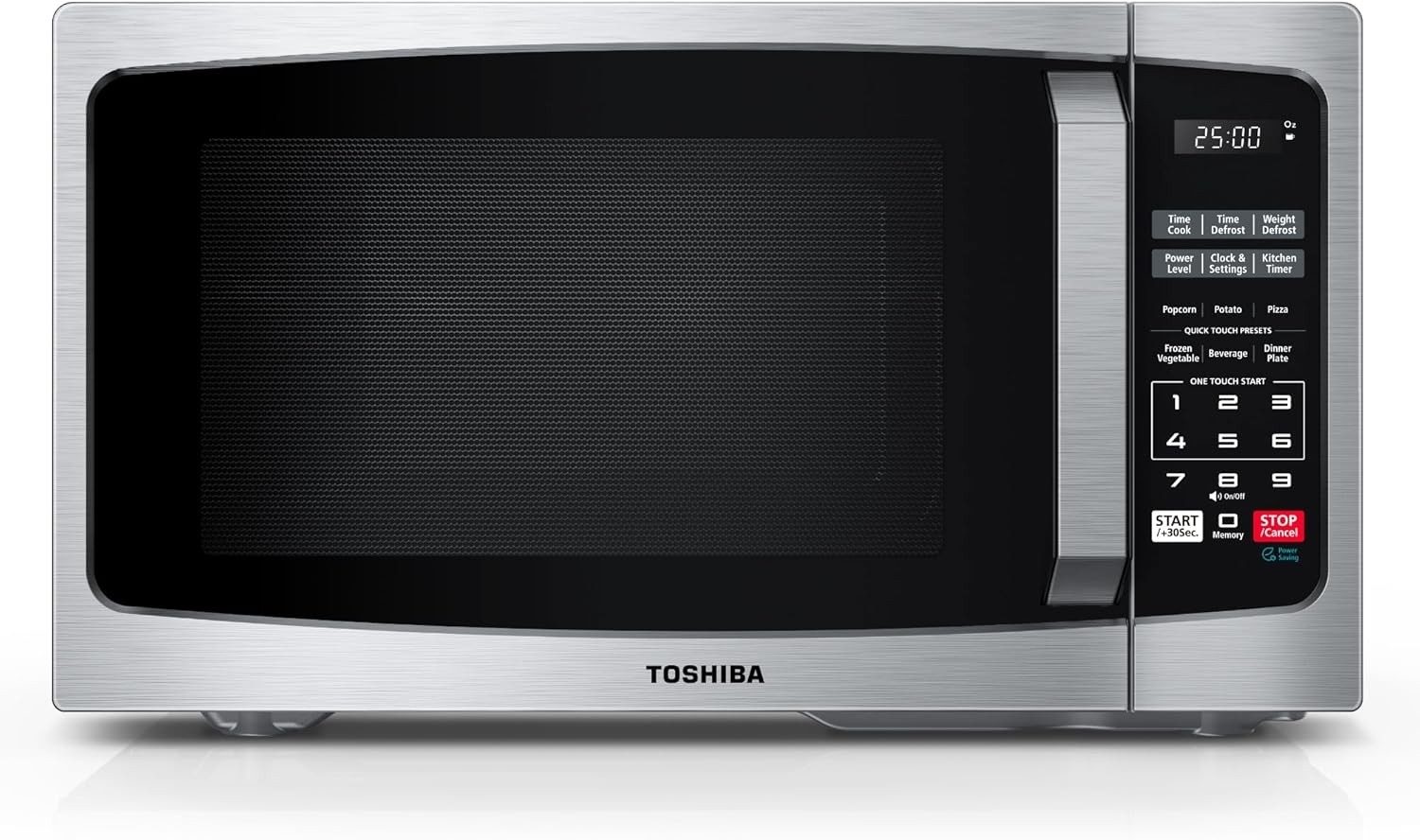 Microwave 0.9 Cu Ft 900W, Stainless
