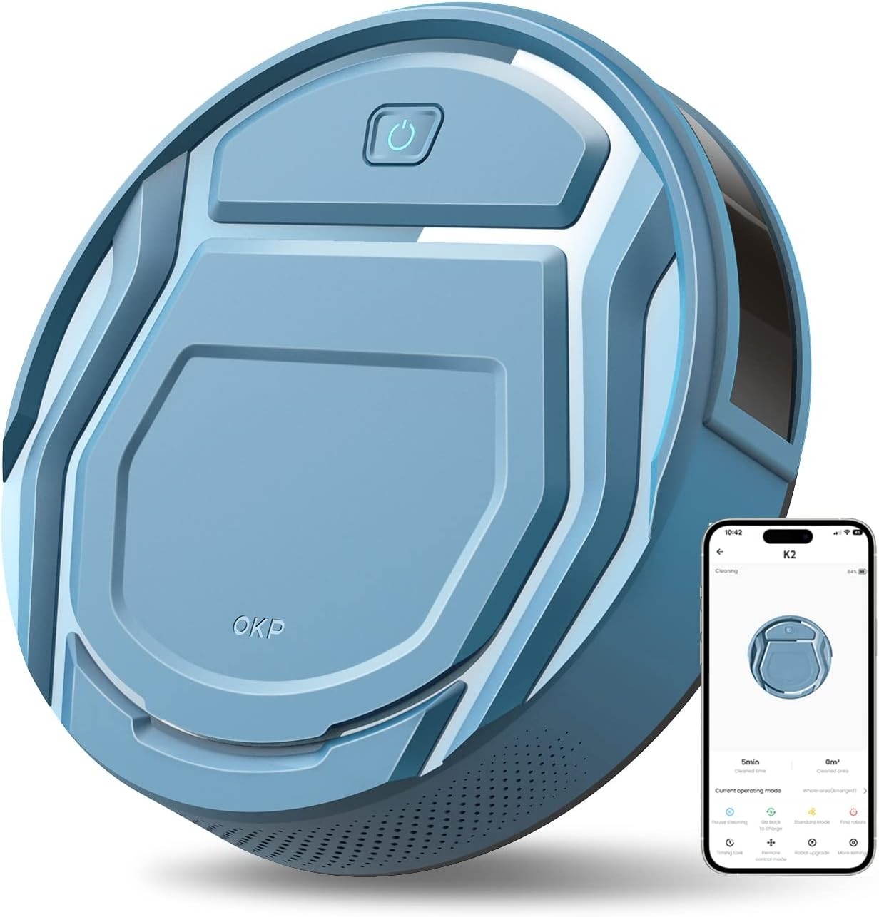 OKP K2 ROBOT VACUUM LIGHT BLUE