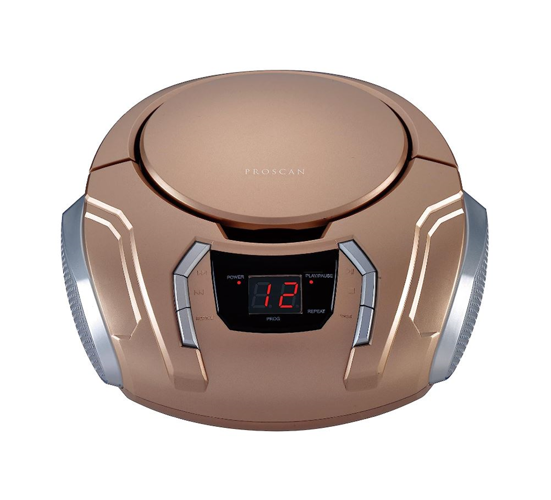 CD Boombox with AM/FM Radio Champaigne