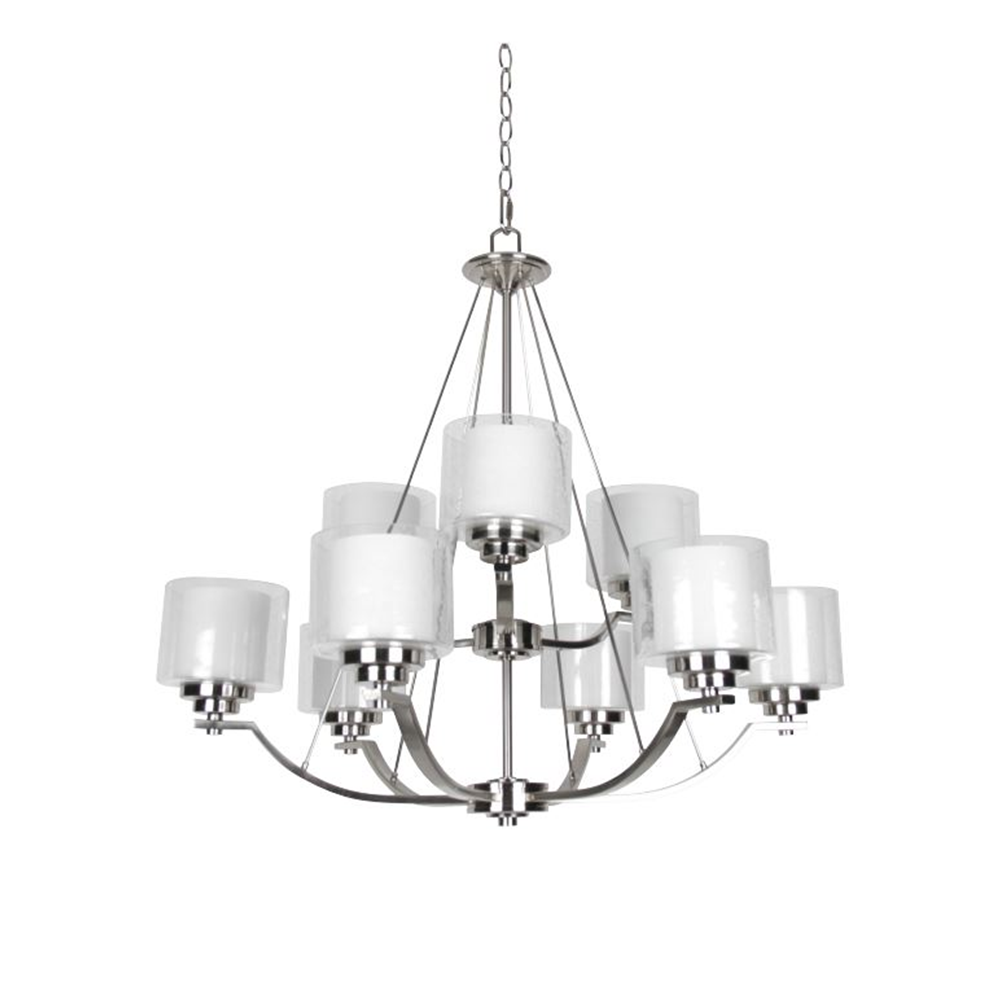 9-LT 2-TIER 60W MB ABBOT CHANDELIER