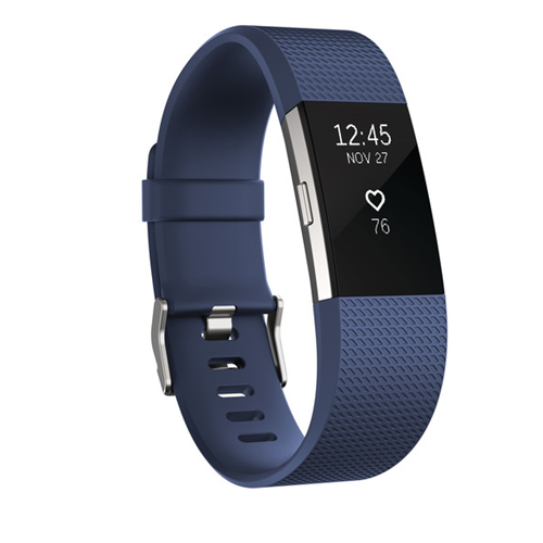FITBIT CHARGE 2, BLUE SILVER, SMALL 