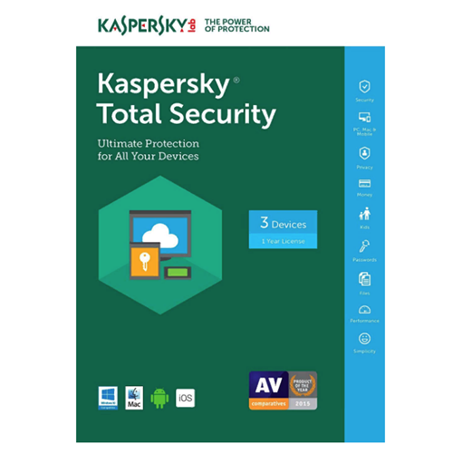 Kaspersky Total Security 2017 3PCs 1Year