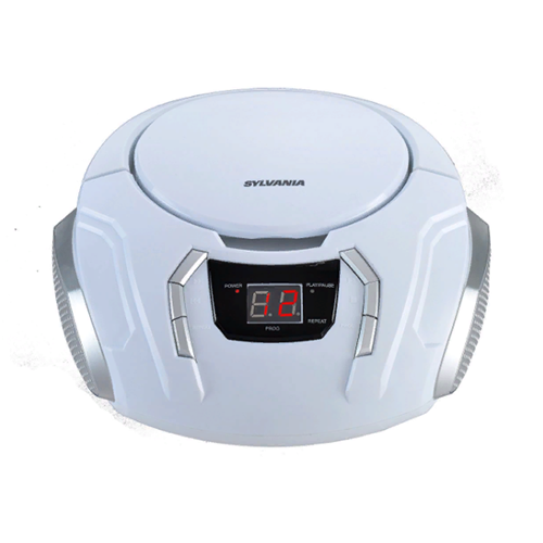 Sylvania SRCD261-C-WHITE CD Boombox