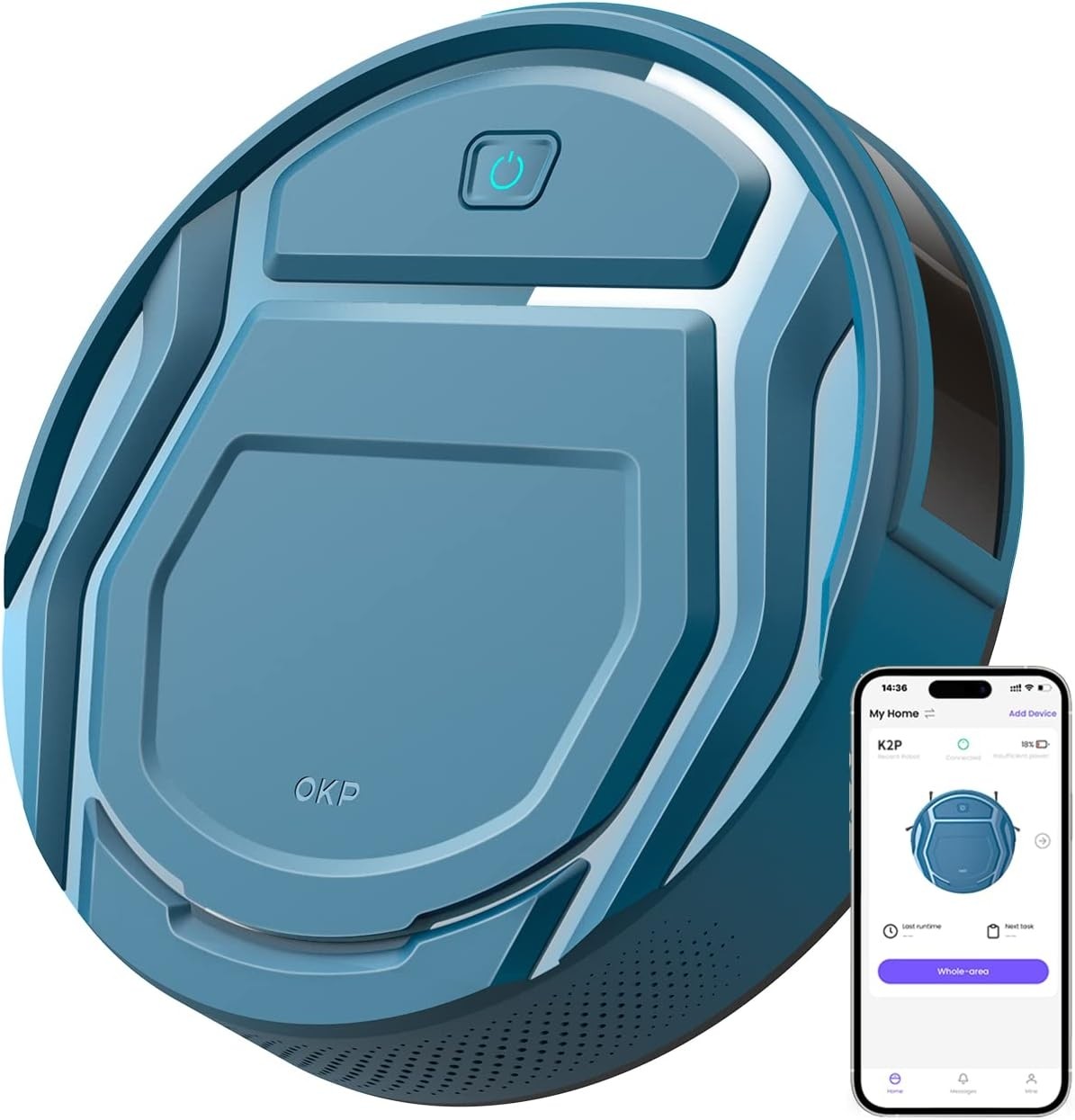 OKP K2P ROBOT VACUUM BLUE