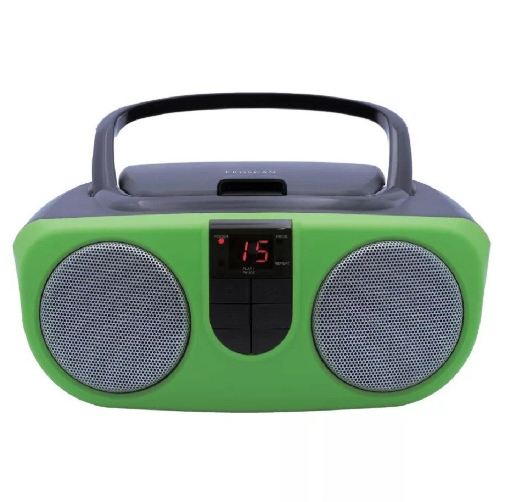 Proscan Portable CD Radio Boombox, Green