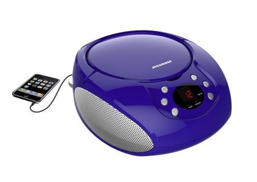 Sylvania SRCD261-B-PURPLE CD Boombox
