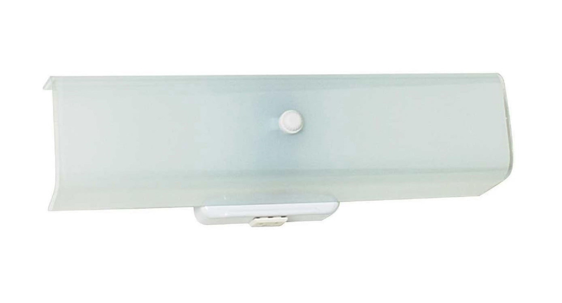 14IN W/M U GLASS WH