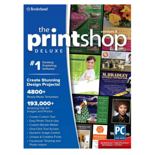 Broderbund the printshop deluxe V4