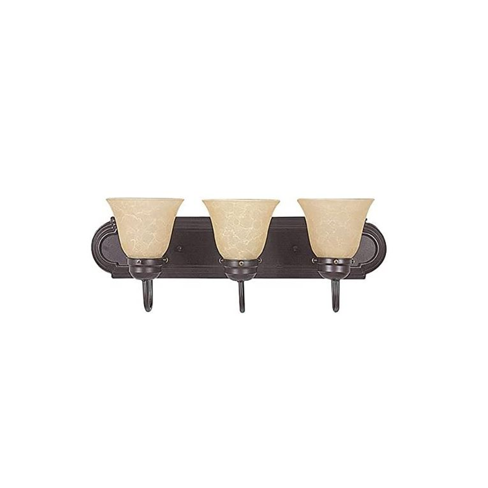 3LT VANITY TEA STAINED GLS OB
