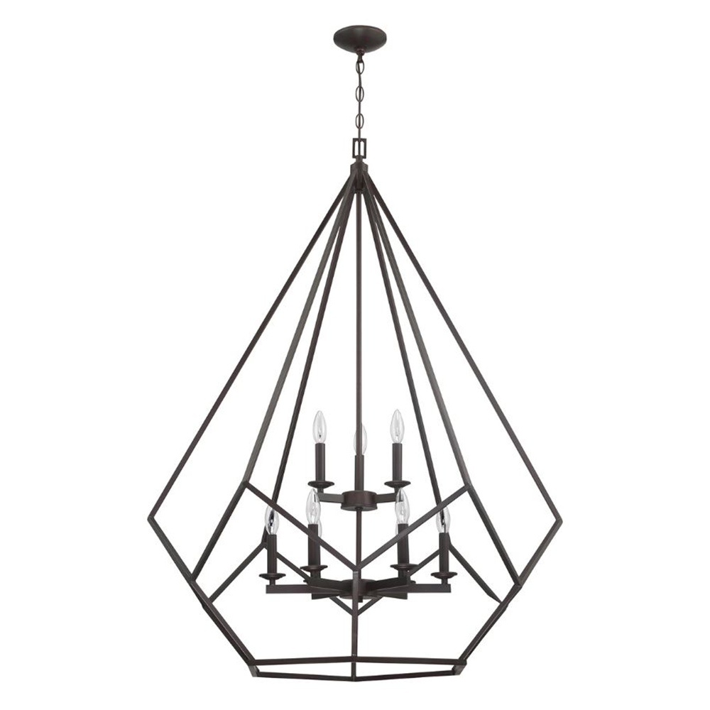 9LT 40W CB LYRIC CAGE PENDANT