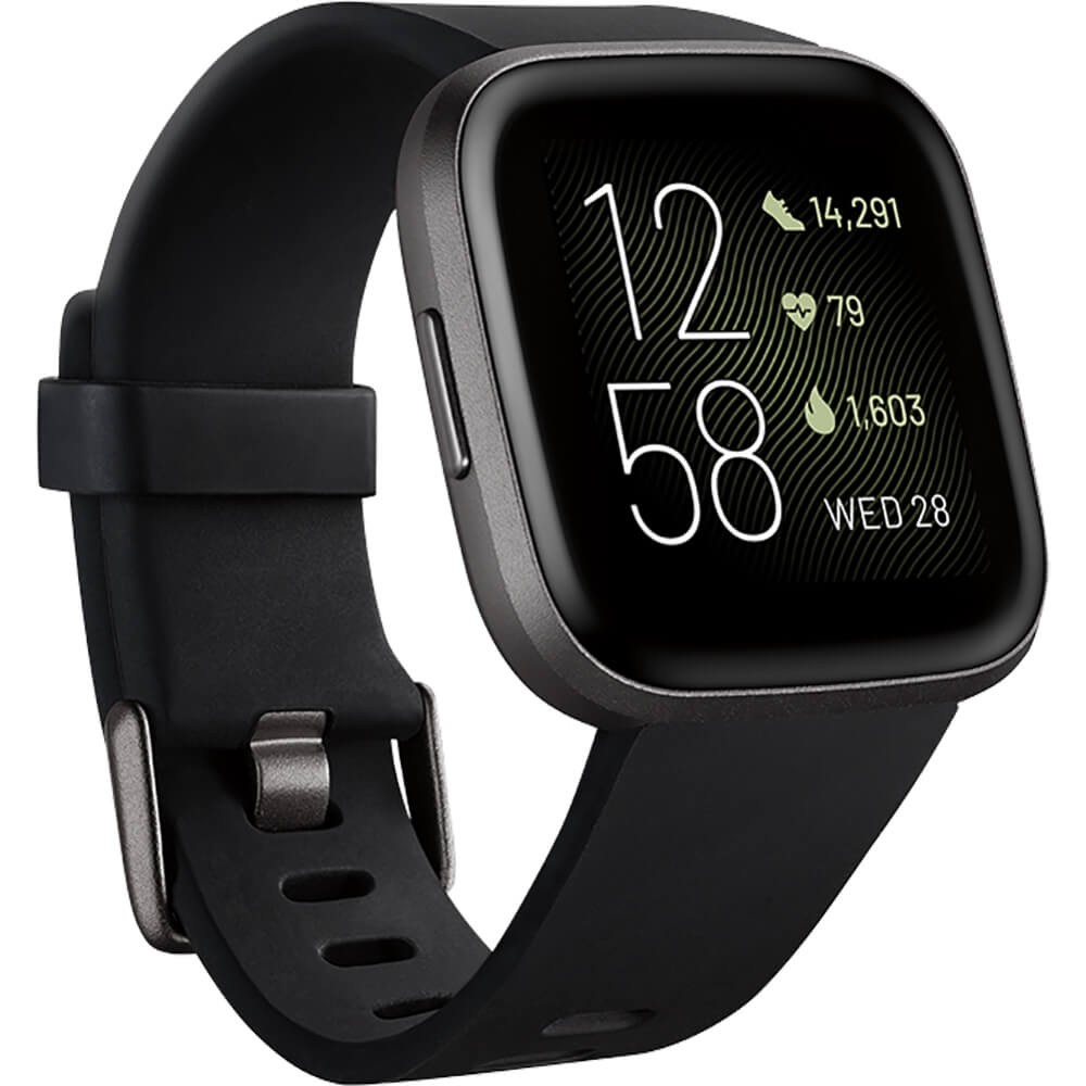 FITBIT VERSA 2 BLACK W/ BONUS BAND