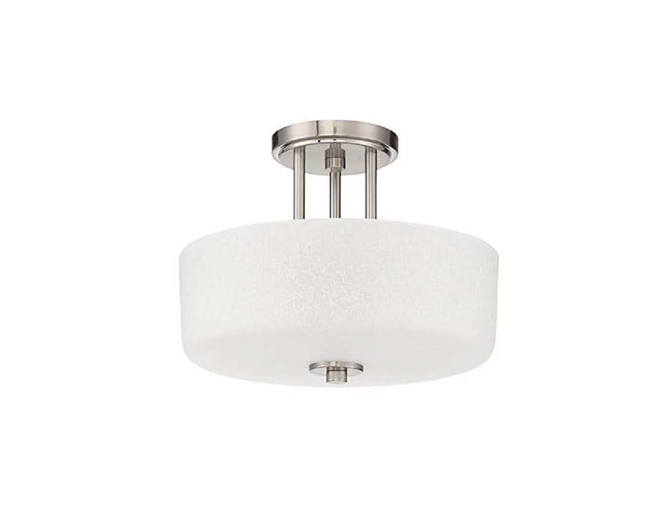 3 LT SOMES SEMI-FLUSH LINEN GLS