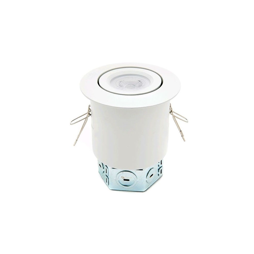 4" White Complete Fixture Gimbal Spot 