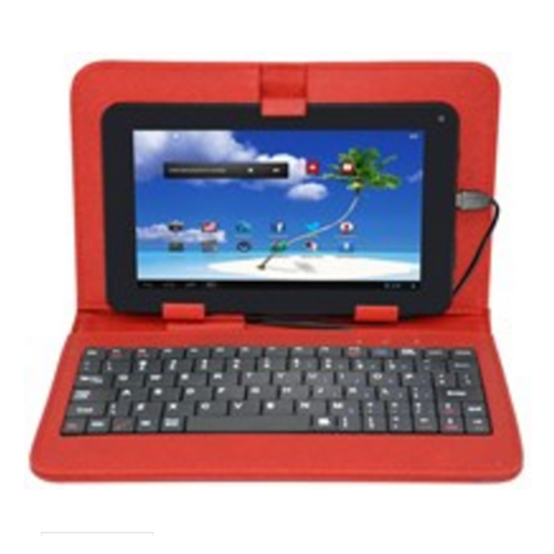 Proscan 7" Tablet w/Case & Kbrd Red