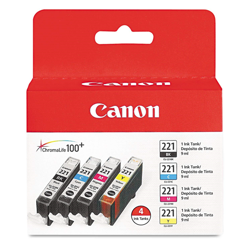 Canon CLI-221 Black Cyan Magenta Yellow