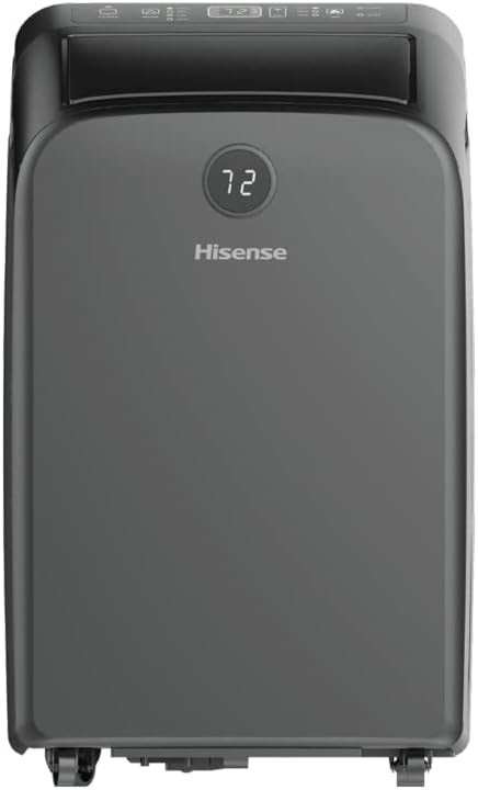 Hisense 10,000-BTU 115-V Dual Hose Portable Air Conditioner with Heat, Adjustable Tilt/Head, Window Kit and Remote AP70020HR1GD