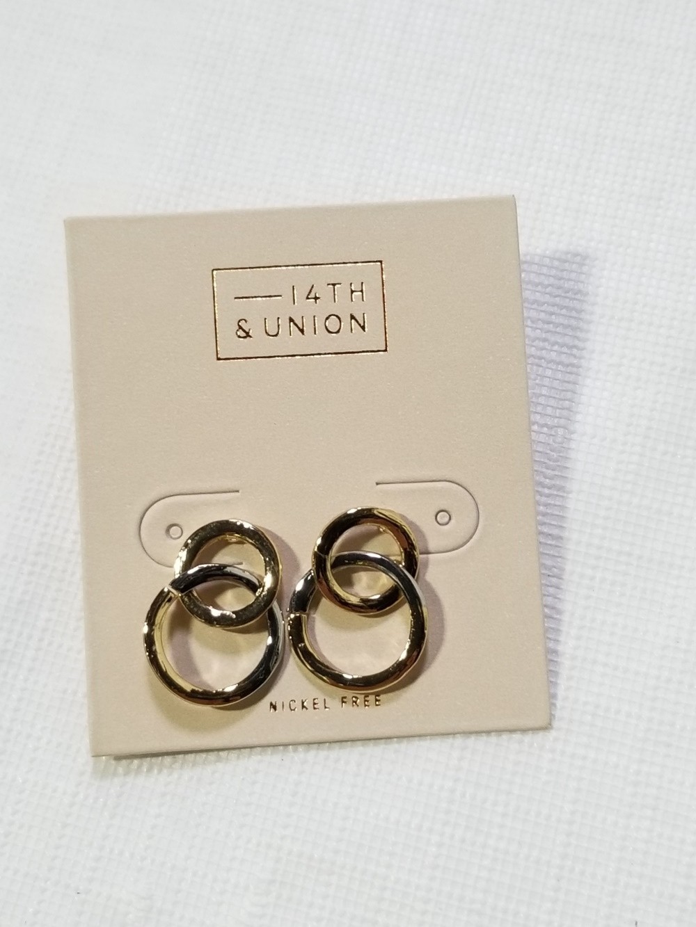DOUBLE DROP CIRCLE EARRING