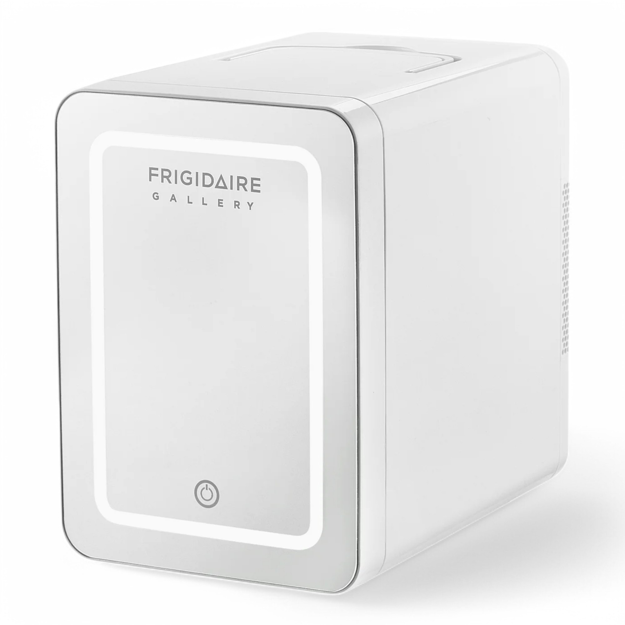 Frigidaire 12 in. 1 cu. ft. 9-Can or 6L Light Up Mini Fridge White, Cool retro design, Plugs into a 12-Volt car adapter or home outlet - EFMIS209-WHITE