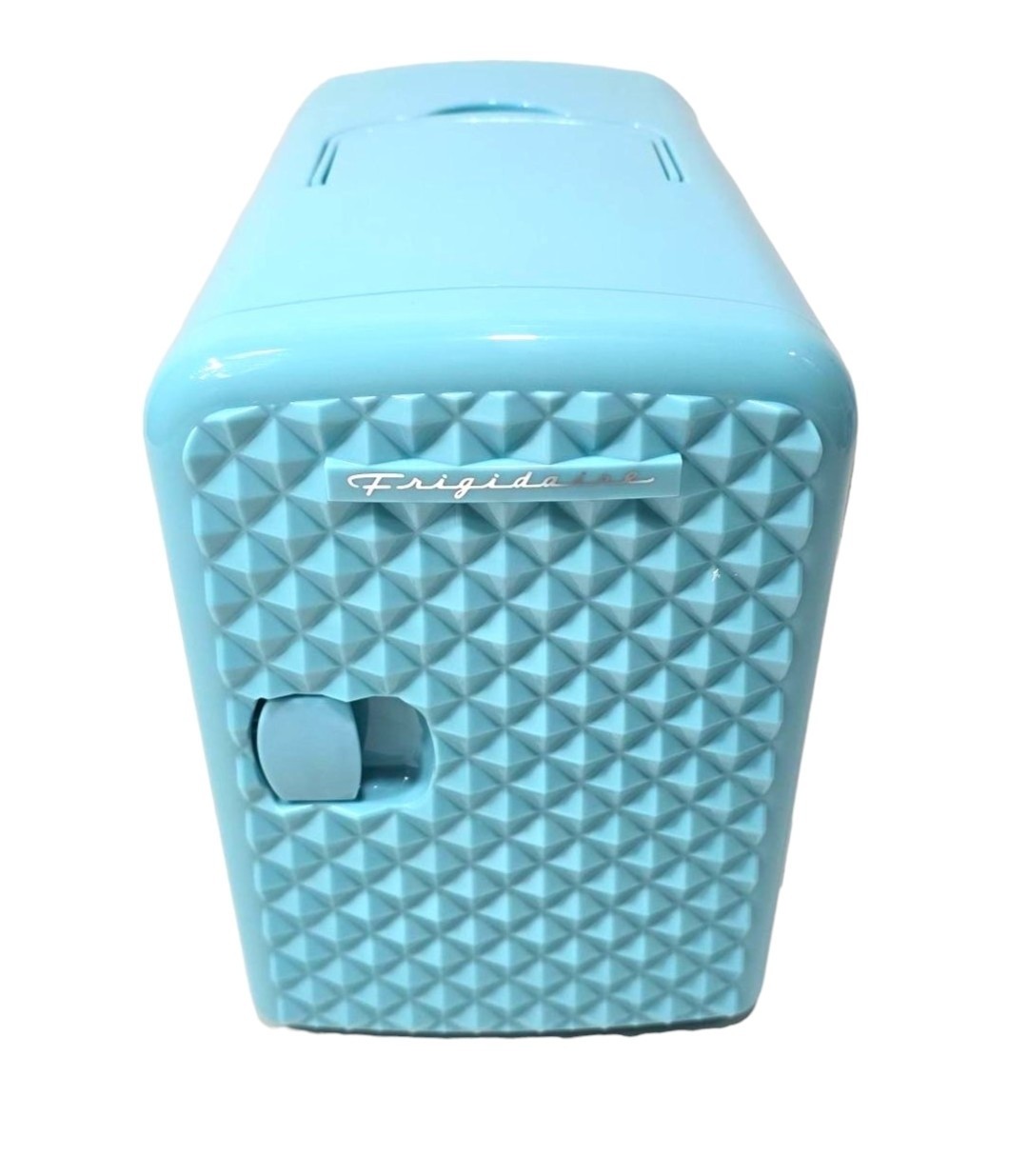 Frigidaire 9-Can 4-Liter Mini Retro Beverage Fridge Diamond Door EFMIS222-BLUE