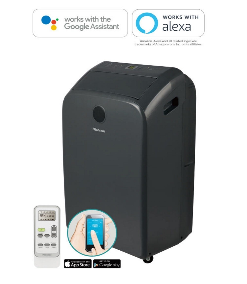 Hisense 300 sq ft Port Air Condtioner - works with the Google assistant and Amazon Alexa