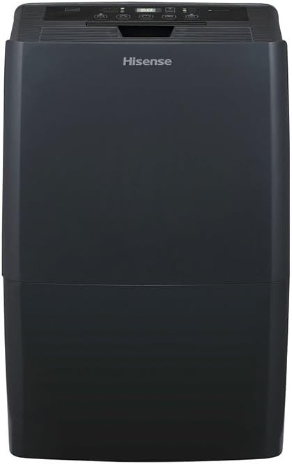 Hisense 70-Pint 2-Speed Dehumidifier, 24-hour on/off timer, adjustable humidistat, and full-tank alert/shutoff - DH70K1G