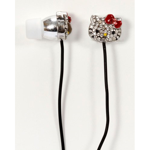 Hello Kitty Bling Earbud In-Ear Headphones