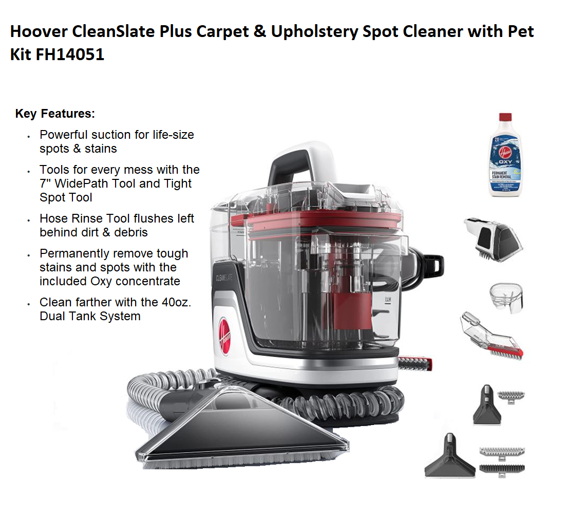 Hoover CleanSlate Plus Spot Cleaner