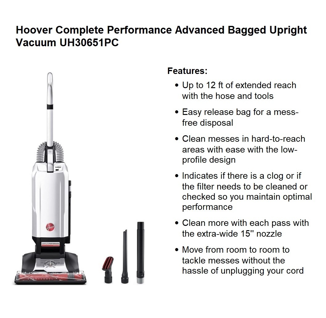 Hoover Complete Performance Corded